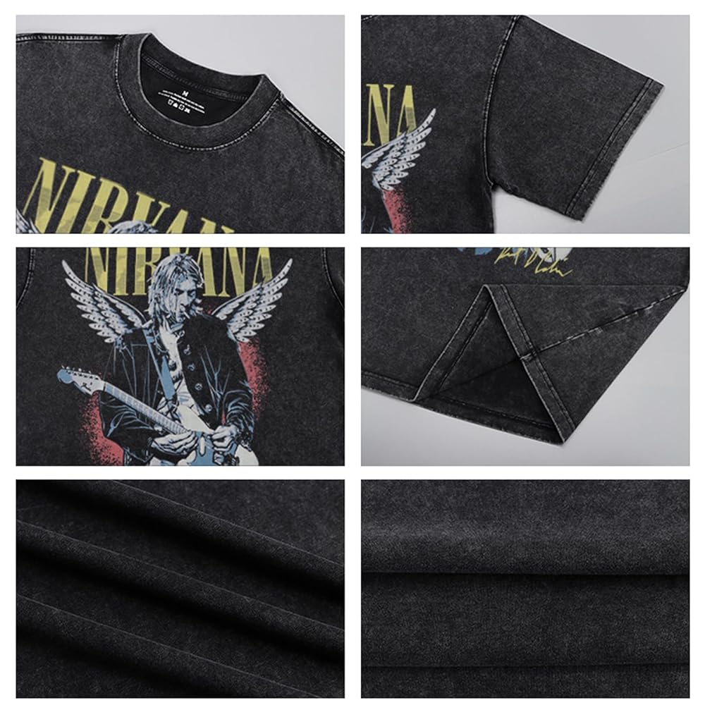 ニルバーナ　Tシャツ　M Amazon.co.jp: ニルバーナ NEVERMIND 復古 tシャツ 2025 Tシャツ